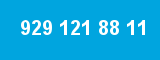 929 121 88 11 929 121 88 11